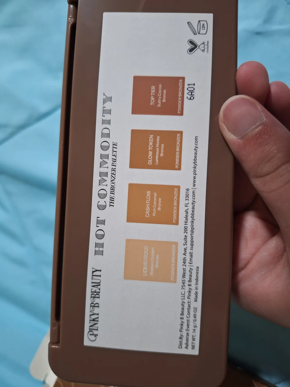 Pinky B beauty- Hot Commodity Bronzer Palette